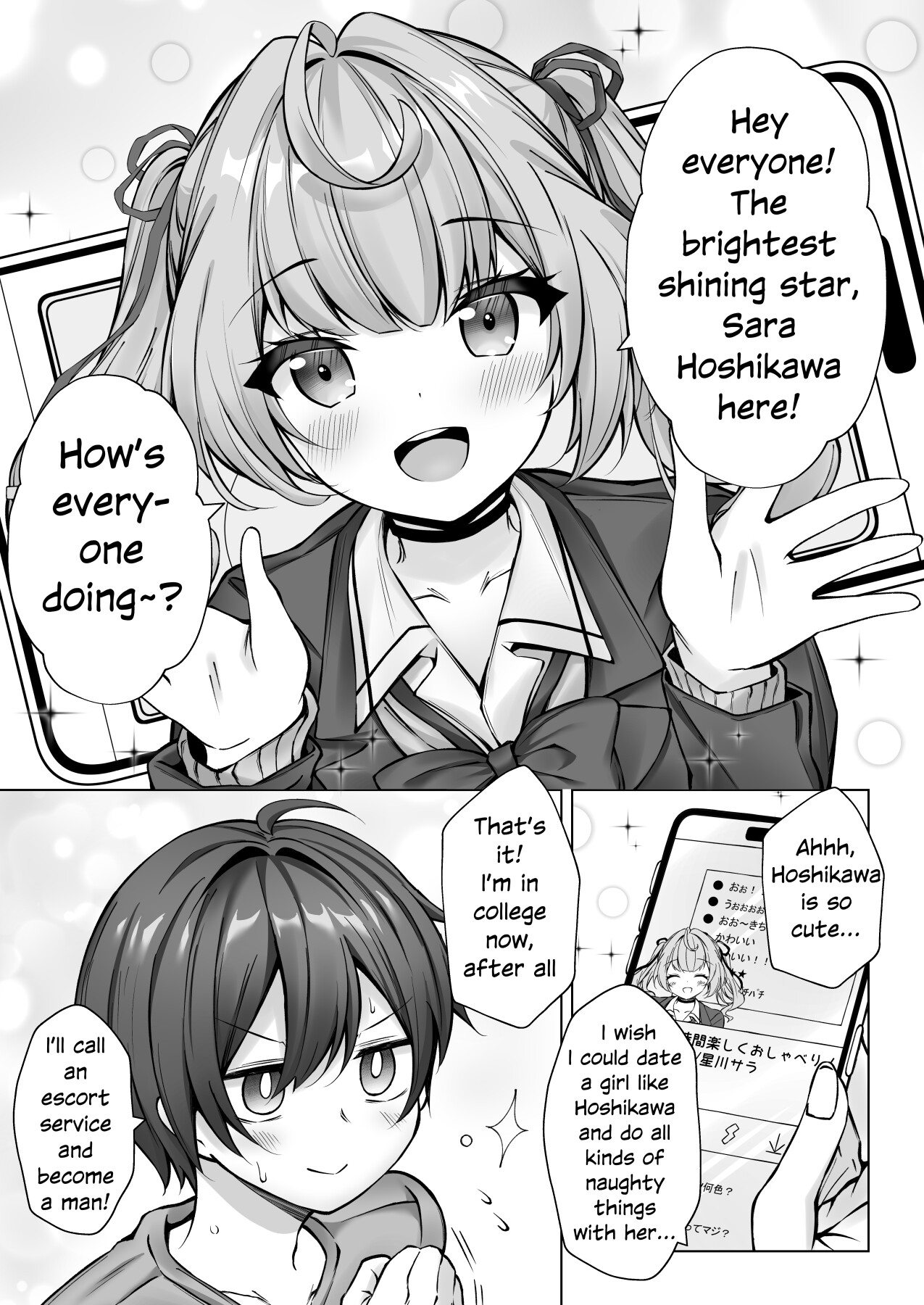 Hentai Manga Comic-I Called an Escort Service And Hoshikawa Showed Up-Read-2